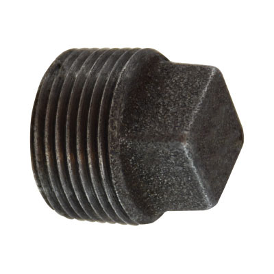 Square Head Plug - 150# Malleable Black Iron