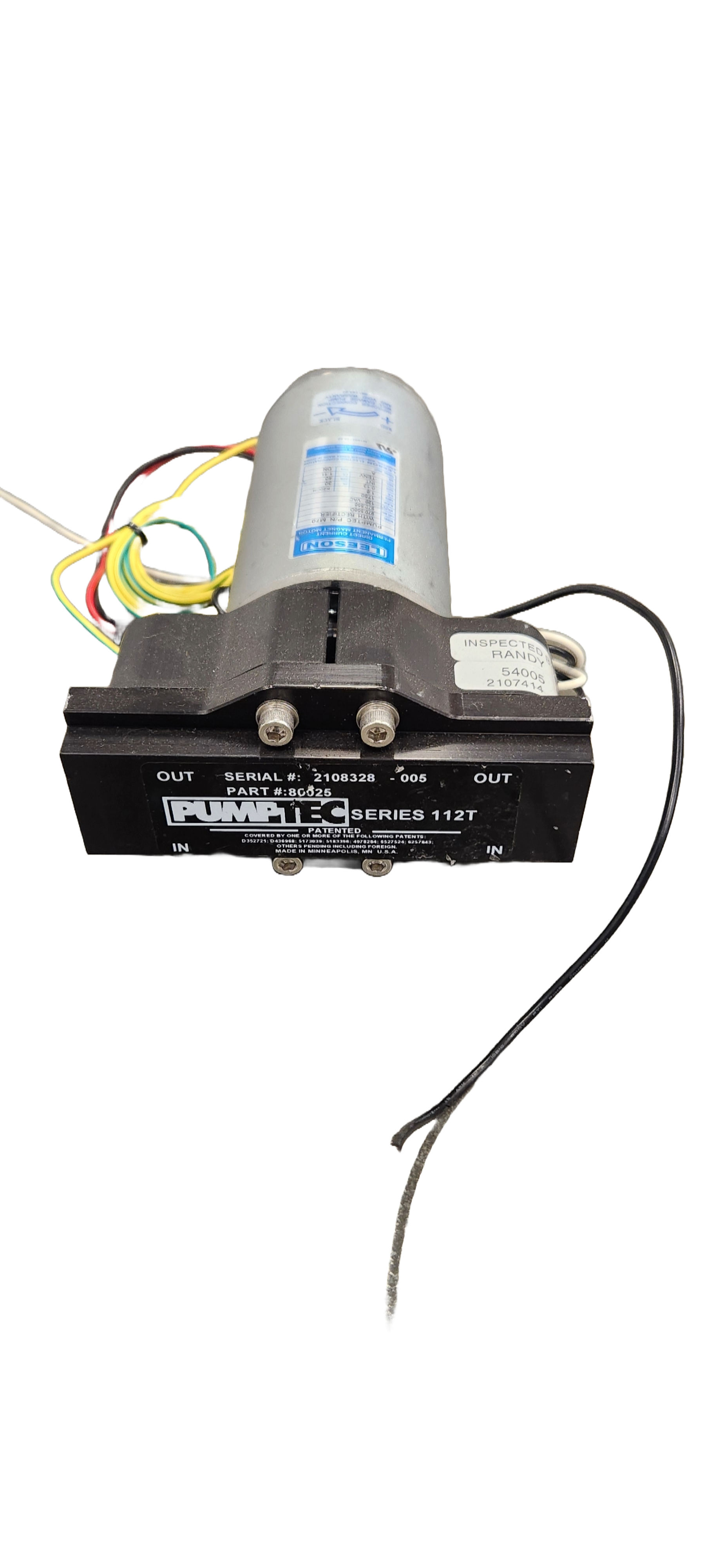 PUMPTEC 112T-040 - 120v AC, 0.5GPM, 200PSI, 1/4