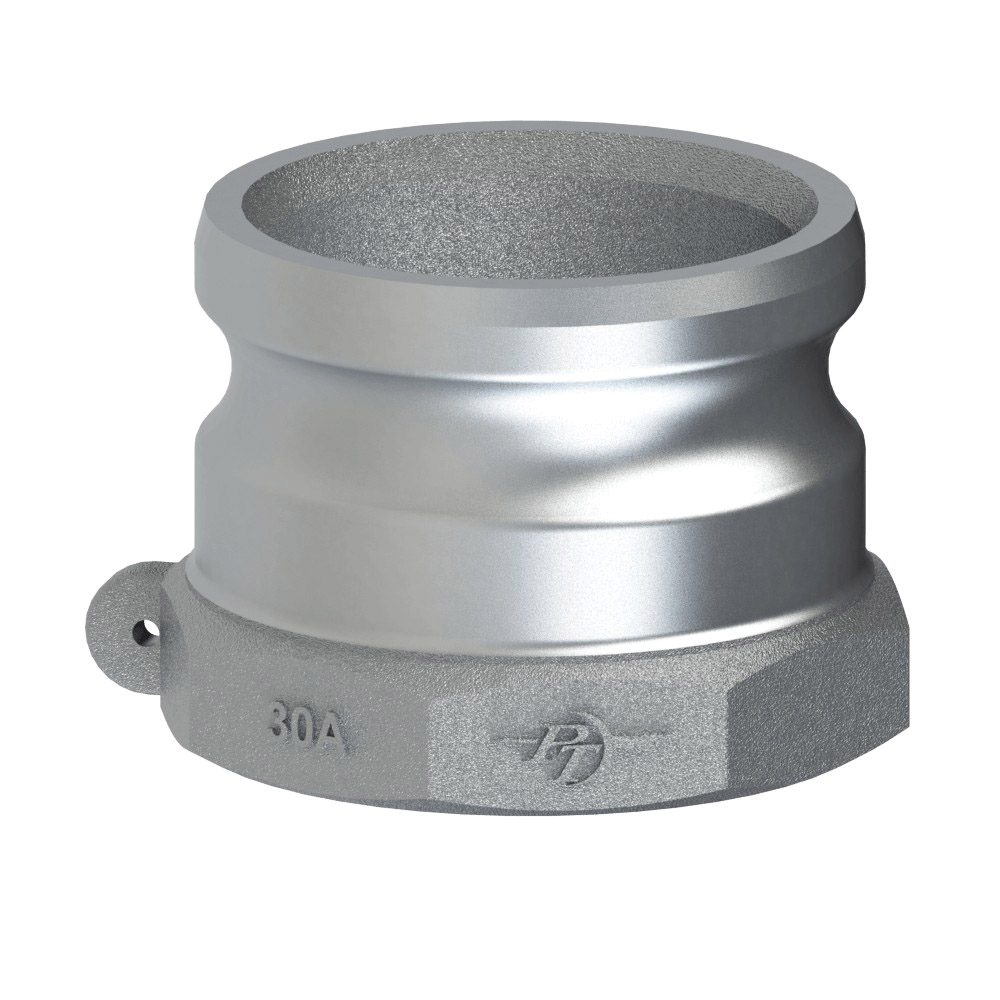 PT Coupling 1100115 Adapter, 1-1/2 in Type A x 1-1/2 in Female BSP Threaded, Aluminum