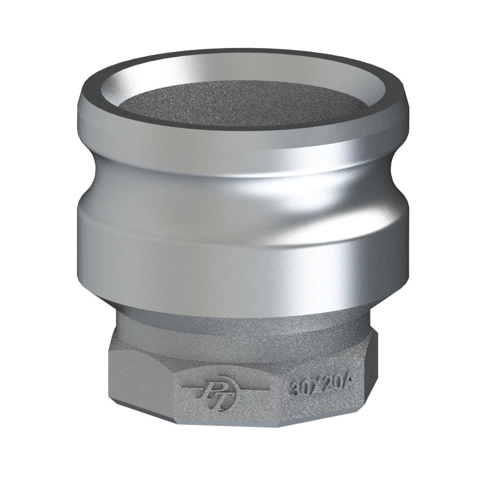 PT Coupling 60141015 Reducer Adapter, 1 in Type A x 1-1/2 in FNPT, Aluminum
