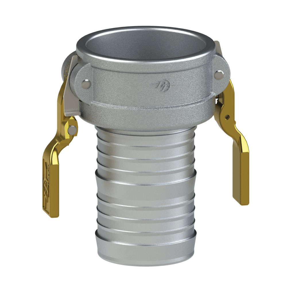 PT Coupling Sta-Lok II 1000341L2 Coupler, 4 in Coupler x 4 in Hose Shank, Aluminum