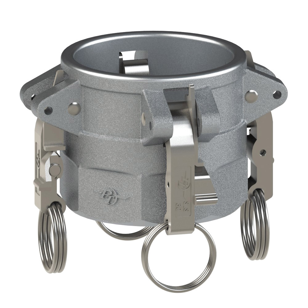 PT Coupling Sta-Lok II 10004604CM Heavy-Duty Coupler, 6 in Type D x 6 in FNPT, Aluminum