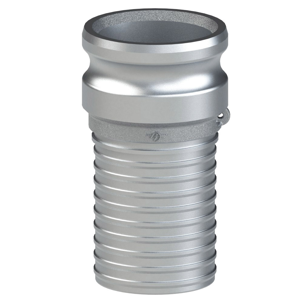 PT Coupling 10005201 Low Profile Adapter, 2 in Type E x 2 in Hose Shank, Aluminum