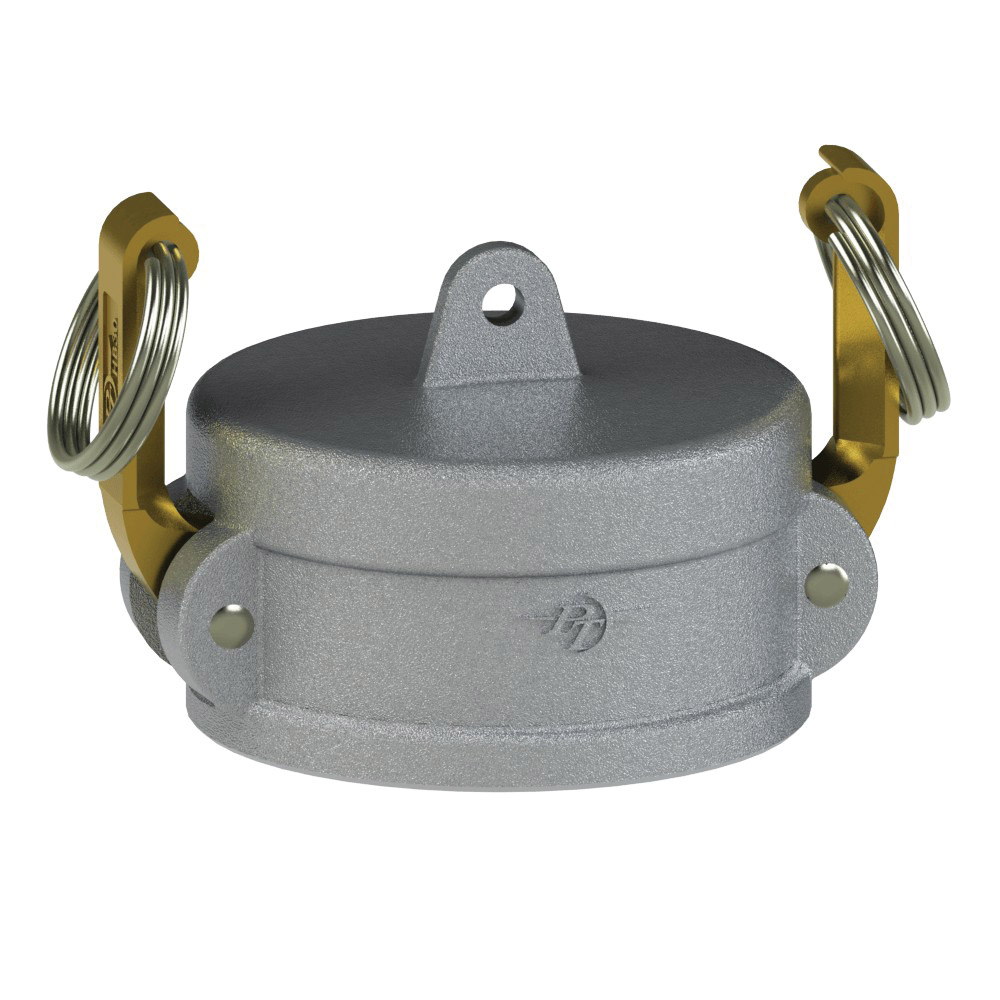 PT Coupling 10711502 Dust Cap with White Nitrile Gasket, 5 in Type V, Aluminum