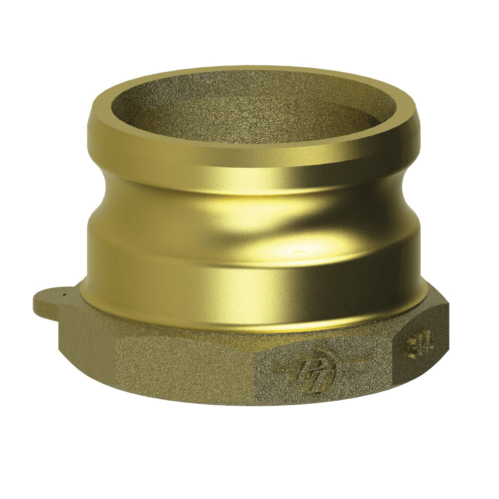 PT Coupling 1200140 Adapter, 4 in Type A x 4 in FNPT, Brass