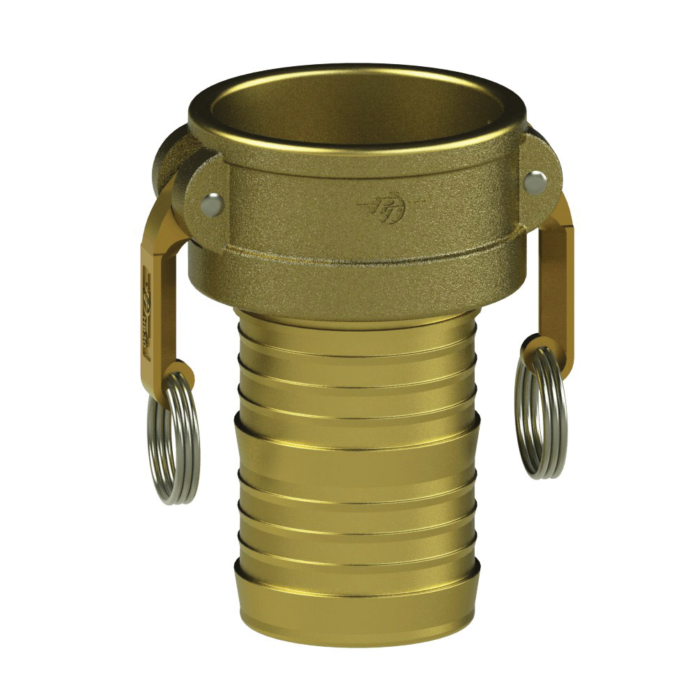 PT Coupling 1290301 Coupler, 1/2 in Type C x 1/2 in Hose Shank, Brass