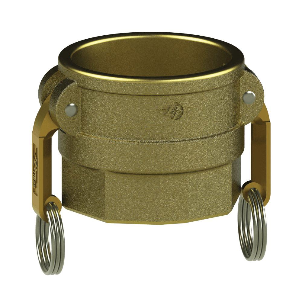 PT Coupling 1200401 Coupler, 1/2 in Type D x 1/2 in FNPT, Brass