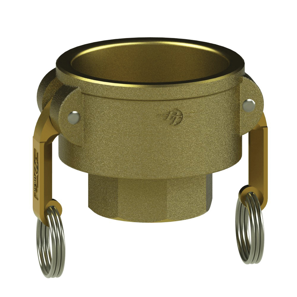 PT Coupling 62202015 Reducer Coupler, 2 in Type D x 1-1/2 in FNPT, Brass