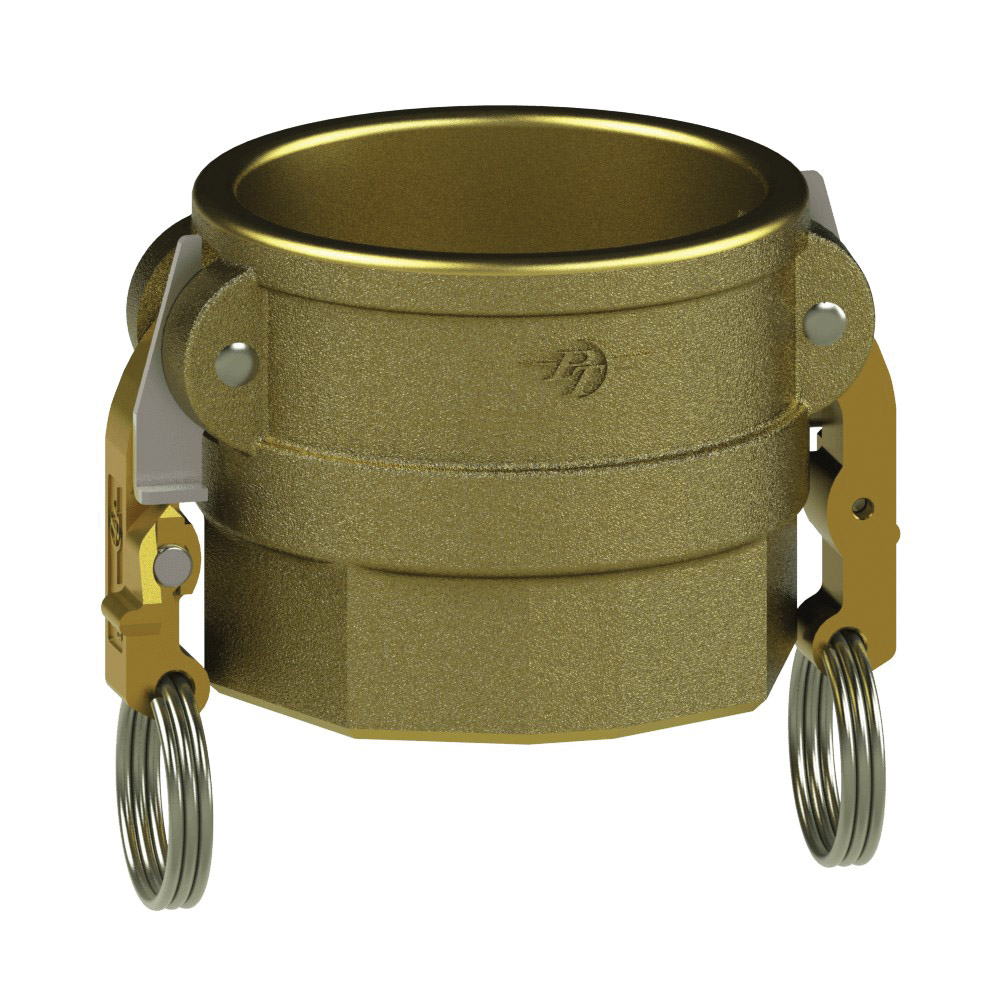 PT Coupling Sta-Lok II 1200415L2 Coupler, 1-1/2 in Type D x 1-1/2 in FNPT, Brass