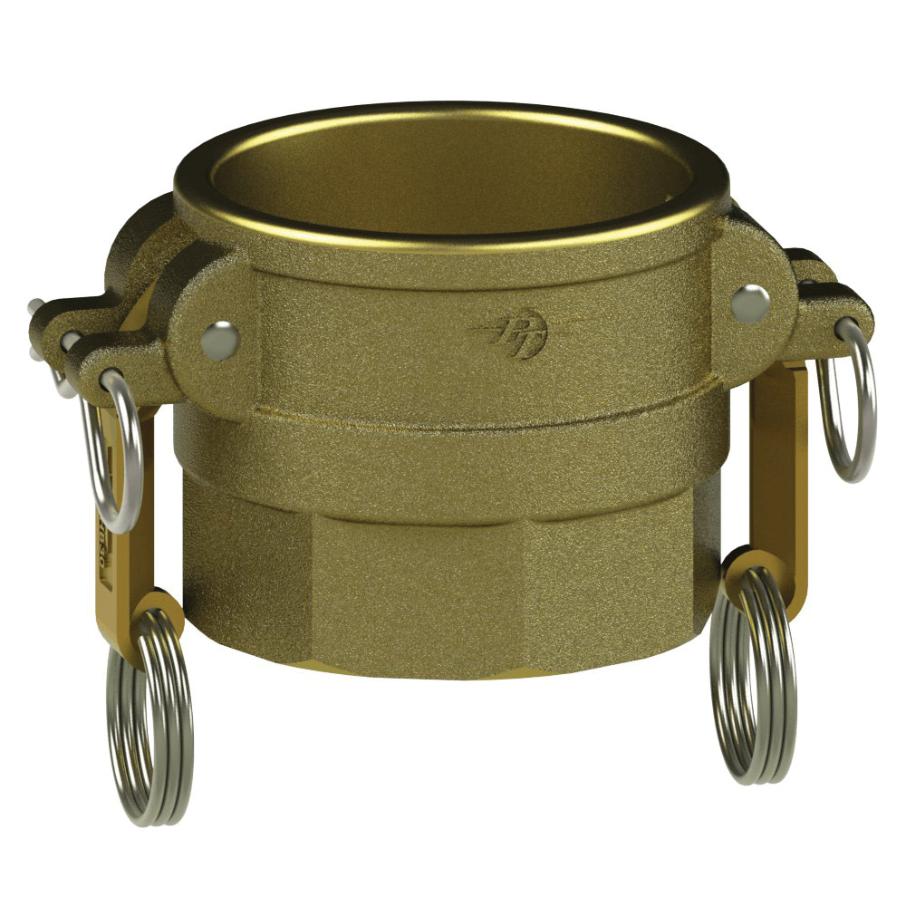 PT Coupling Sta-Lok 1200412SL Coupler, 1-1/4 in Type D x 1-1/4 in FNPT, Brass