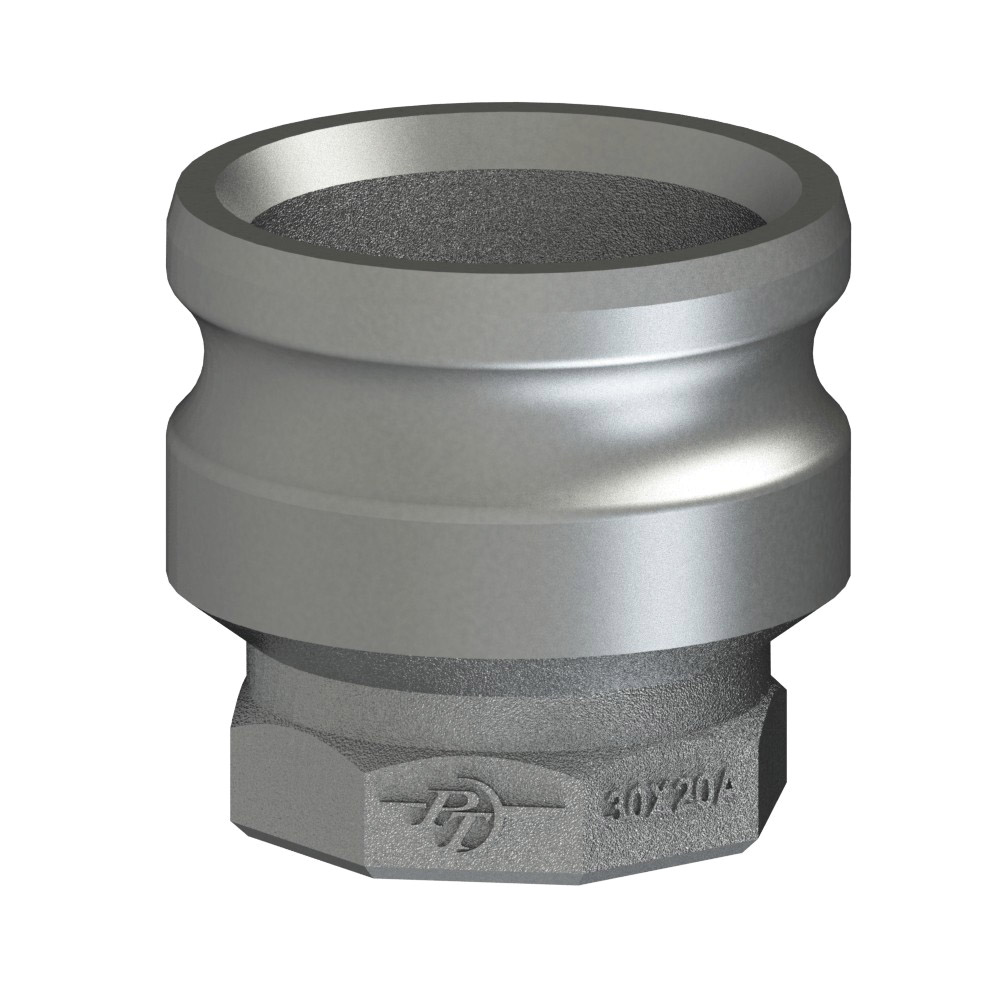 PT Coupling 64142015 Reducer Adapter, 2 in Type A x 1-1/2 in FNPT, 316 Stainless Steel