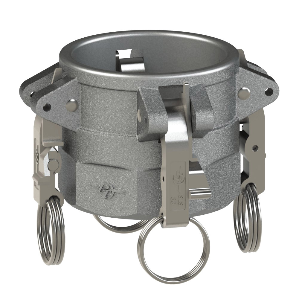 PT Coupling Sta-Lok II 18004304CM Heavy-Duty Coupler, 3 in Type D x 3 in FNPT, Ductile Iron