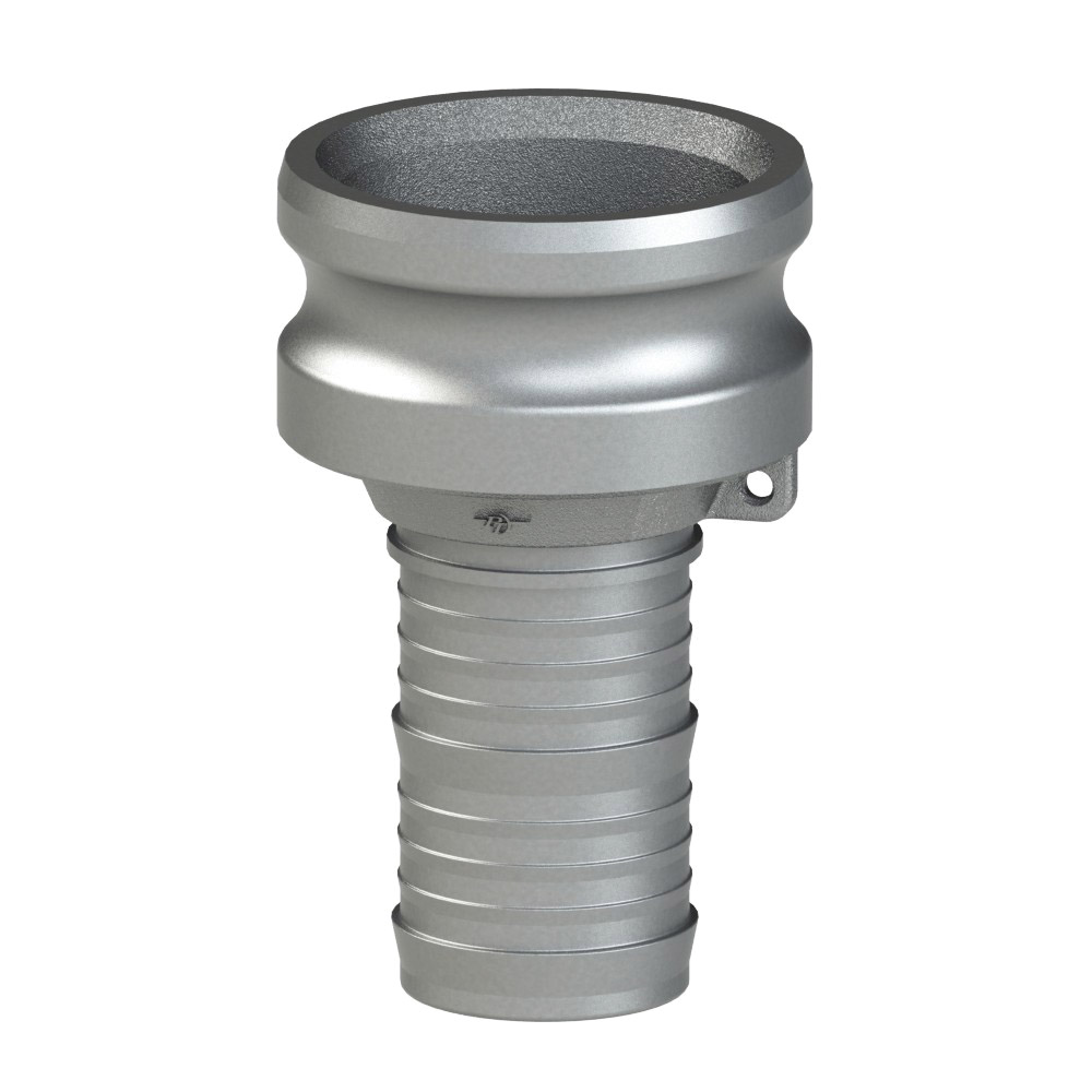 PT Coupling CF64243025 Reducer Adapter, 3 in Type E x 2-1/2 in Hose Shank, Stainless Steel