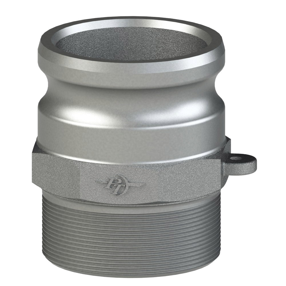 PT Coupling 1500610 Adapter, 1 in Type F x 1 in Male BSP Threaded, Stainless Steel
