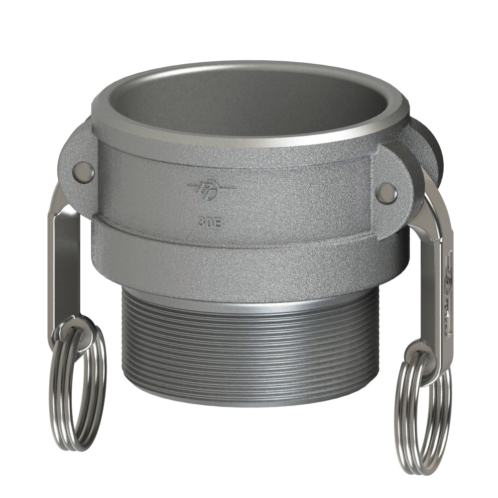 PT Coupling 1400225 Coupler, 2-1/2 in Type B x 2-1/2 in MNPT, 316 Stainless Steel