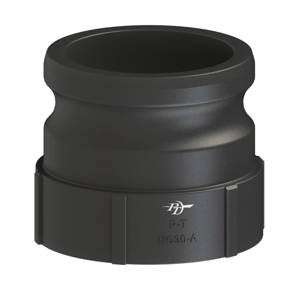 PT Coupling 2700130 Adapter, 3 in Type A x 3 in FNPT, Polypropylene