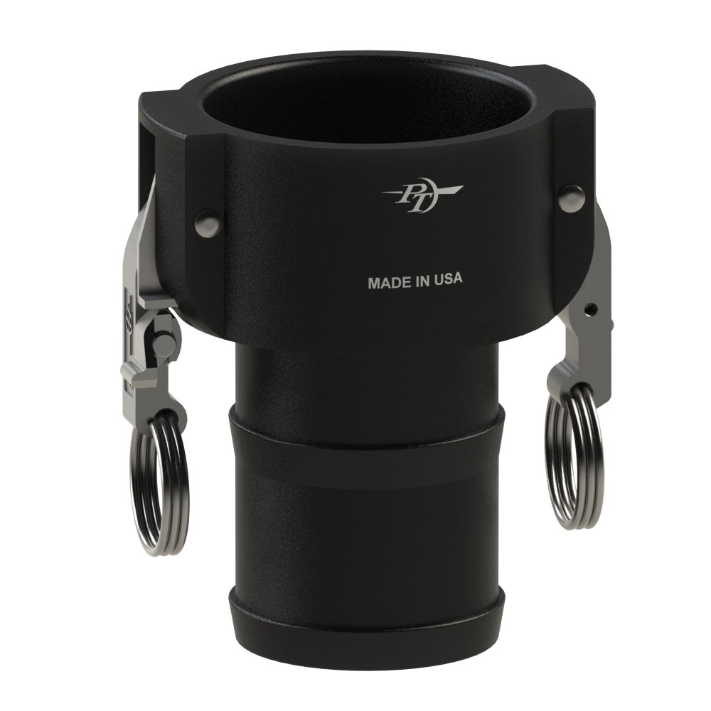 PT Coupling Sta-Lok II 2700315L2 Coupler, 1-1/2 in Type C x 1-1/2 in Hose Shank, Polypropylene