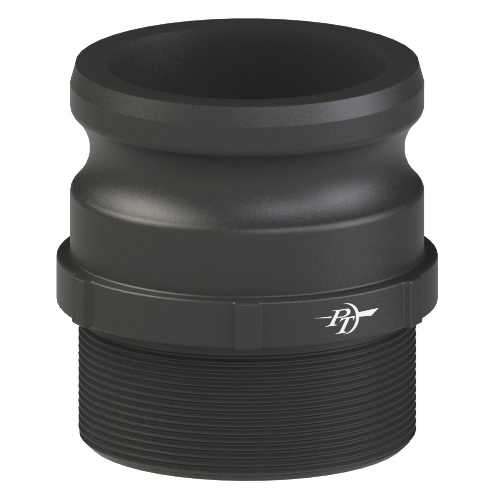 PT Coupling 2800620 Adapter, 2 in Type F x 2 in Male BSP Threaded, Polypropylene