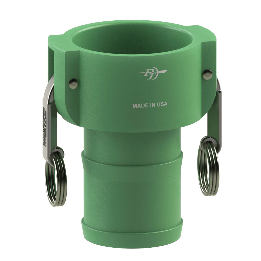 PT Coupling 2900315 Coupler, 1-1/2 in Type C x 1-1/2 in Hose Shank, Nylon