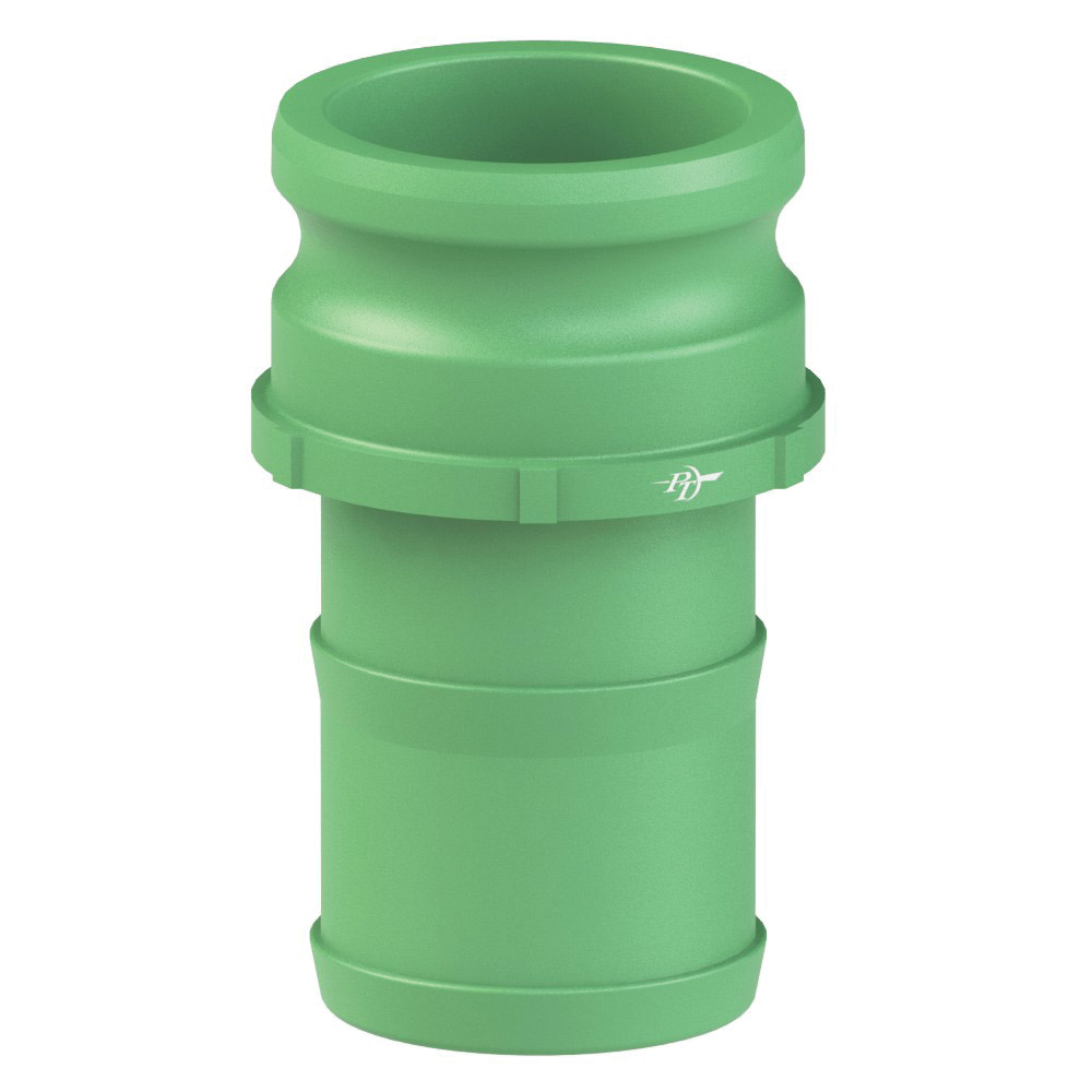 PT Coupling 2900515 Adapter, 1-1/2 in Type E x 1-1/2 in Hose Shank, Nylon