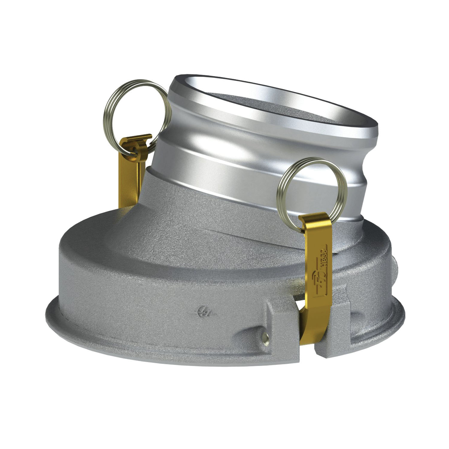 PT Coupling Safety Tank Solutions 3604400 API Drop Adapter Assembly, 4 in Coupler x 4 in Adapter, Aluminum