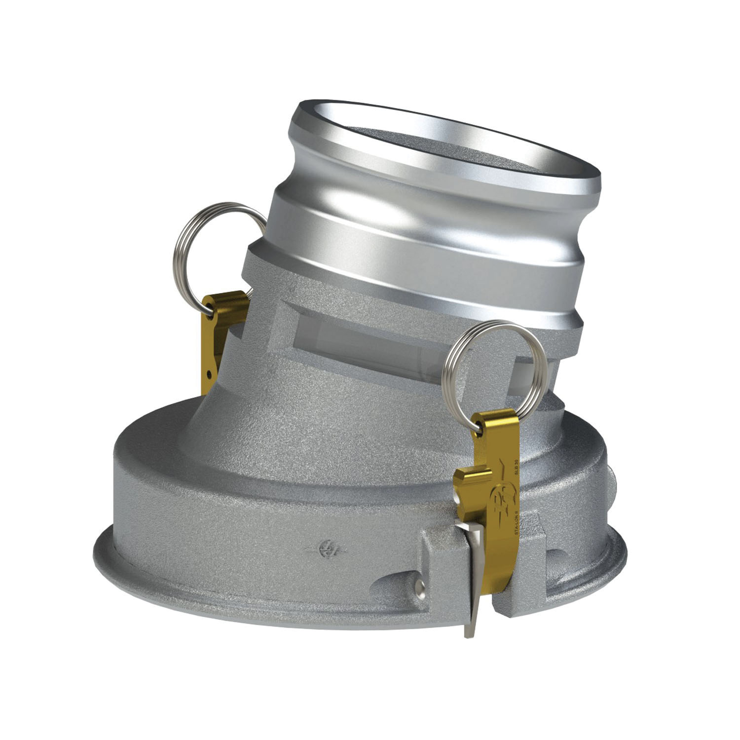 PT Coupling Safety Tank Solutions, Sta-Lok II 3604440L2 API Drop Adapter Assembly with Sight Glass, 4 in Coupler