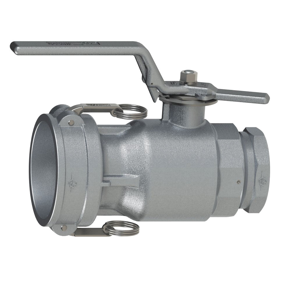 PT Coupling Maxi-Dry 40000260 Straight Swivel Coupler with Buna-N Gasket, 2 in Coupler x 2 in FNPT, Aluminum