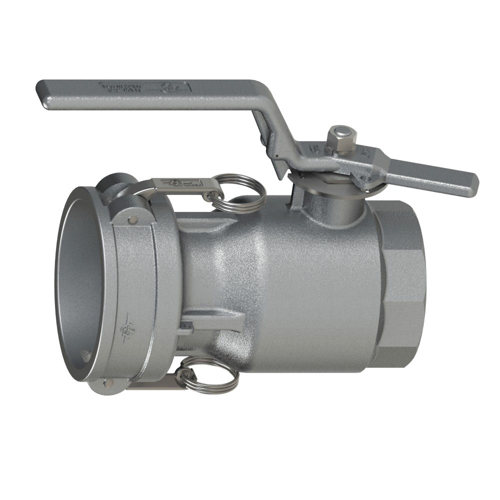 PT Coupling Maxi-Dry 44000200V Dry Disconnect Coupler with FKM Gasket, 2 in Coupler x 2 in FNPT, Stainless Steel