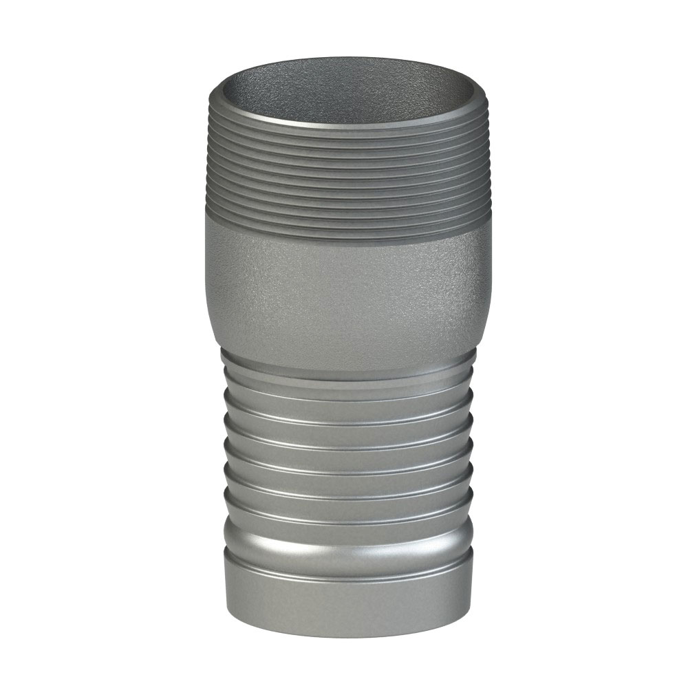 PT Coupling ProGrip 5701202 Stem Body, 1-1/4 in MNPT x 1-1/4 in Hose Shank, Carbon Steel