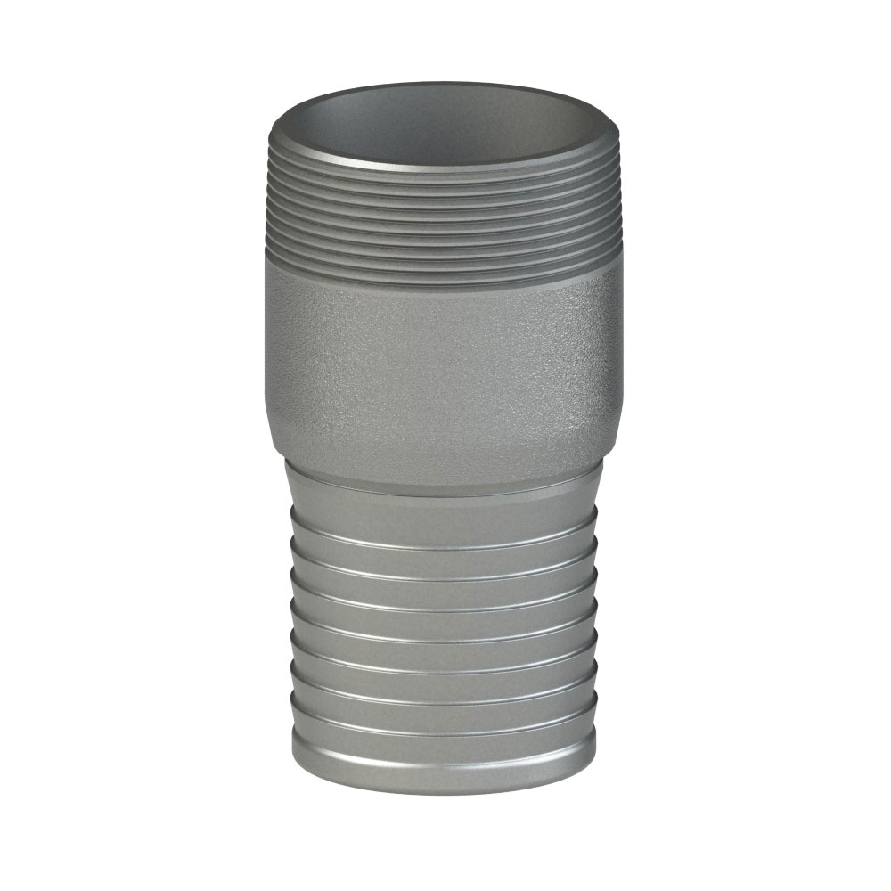 PT Coupling ProGrip 5731502 Stem Body, 1-1/2 in MNPT x 1-1/2 in Hose Shank, 304 Stainless Steel