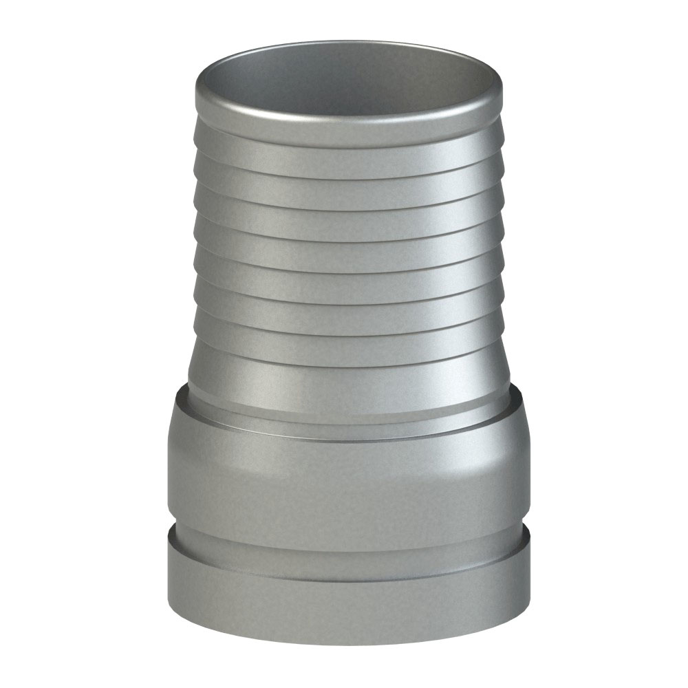 PT Coupling ProGrip 5732016 Stem Body, 2 in Grooved x 2 in Hose Shank, 304 Stainless Steel