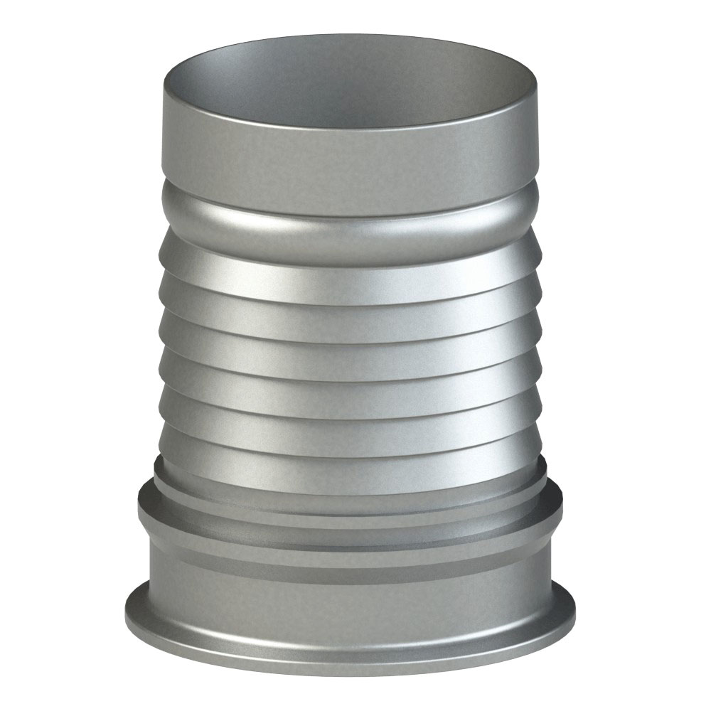 PT Coupling ProGrip 5782509 Sanitary Tri-Clamp, 2-1/2 in Tri-Clamp x 2-1/2 in Hose Shank, 304 Stainless Steel