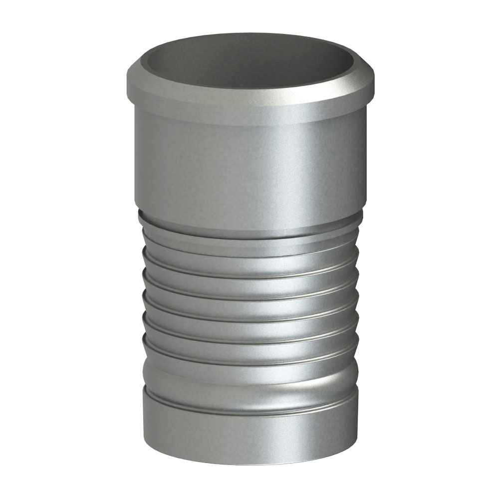 PT Coupling ProGrip 5782010 Sanitary Bevel Seat Body, 2 in Female x 2 in Hose Shank, 304 Stainless Steel