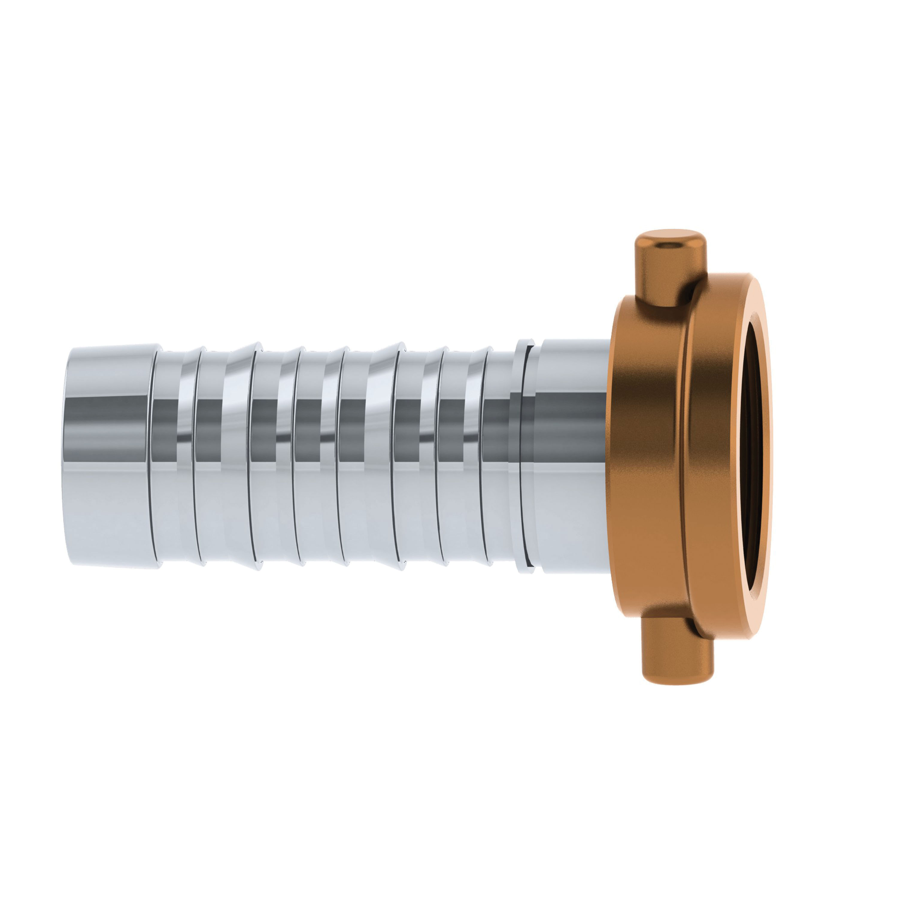PT Coupling ProGrip 5813017 Wine Fitting Body with Brass Nut, Gasket, 3 in Pacific Coast Female Threaded x 3 in