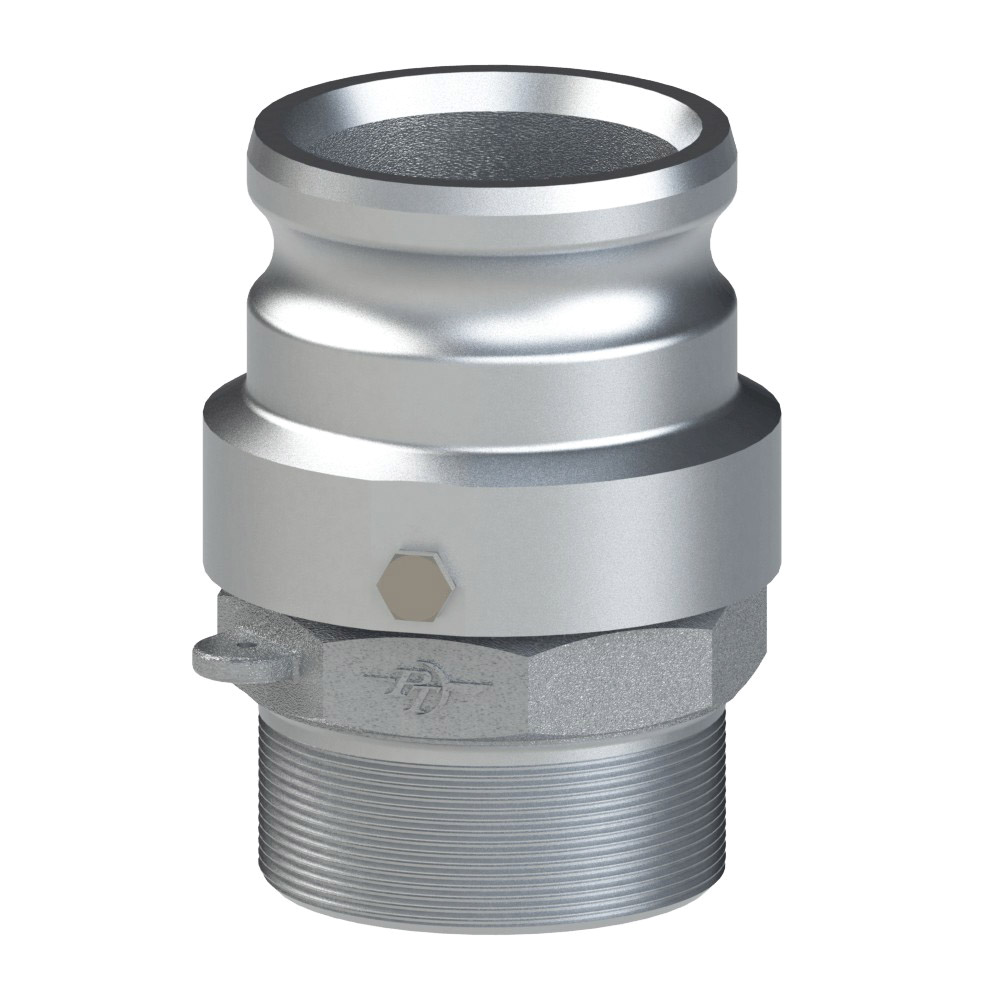 PT Coupling Versatile Swivel 60171500 360 deg Swivel Adapter with FKM Seal, 1-1/2 in Type F x 1-1/2 in MNPT, Aluminum