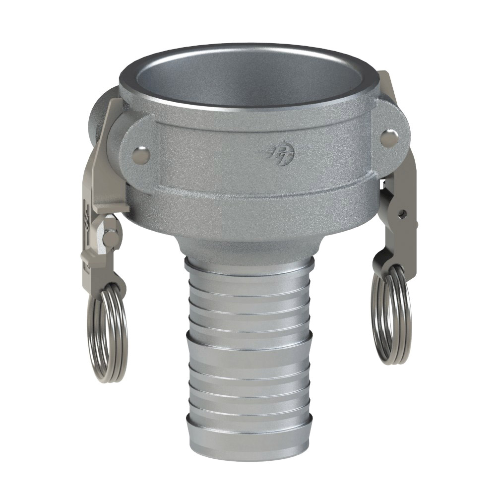 PT Coupling Sta-Lok II 60224030L2 Reducer Coupler, 4 in Type C x 3 in Hose Shank, Aluminum
