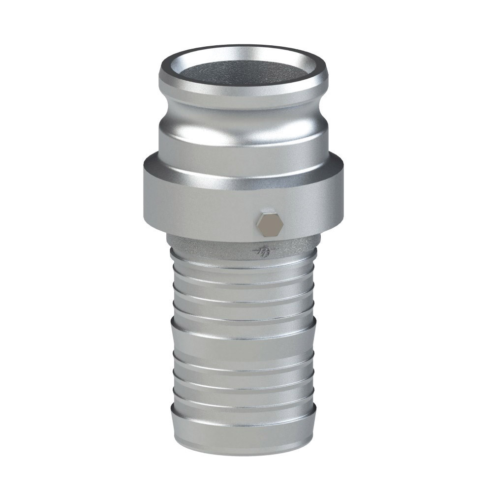PT Coupling 60252000 360 deg Swivel Adapter with FKM Seal, 2 in Type E x 2 in Hose Shank, Aluminum