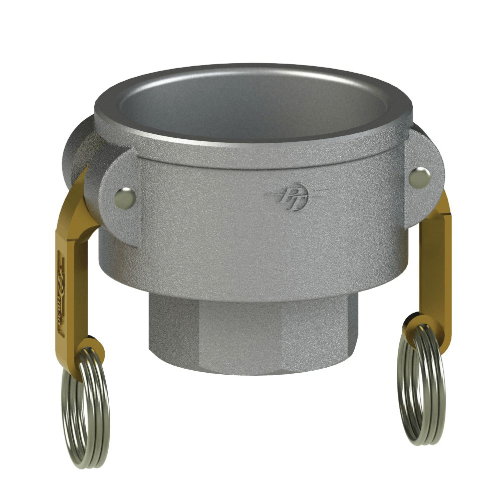 PT Coupling 6039000059 Coupler, 3 in Coupler x 2-1/2 in Female NH Threaded, Aluminum
