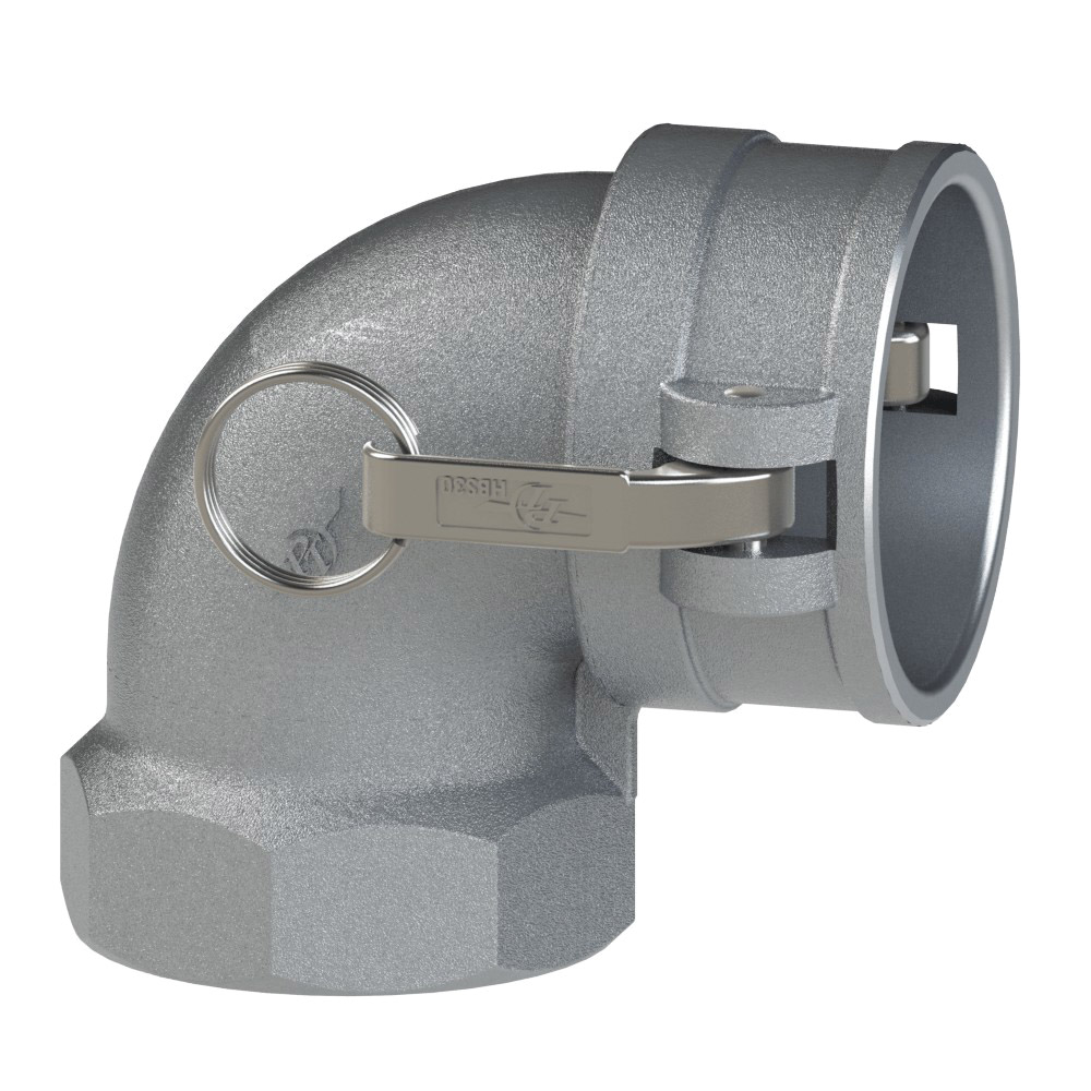 PT Coupling 60482000 90 deg Elbow, 2 in Coupler x 2 in FNPT, Aluminum