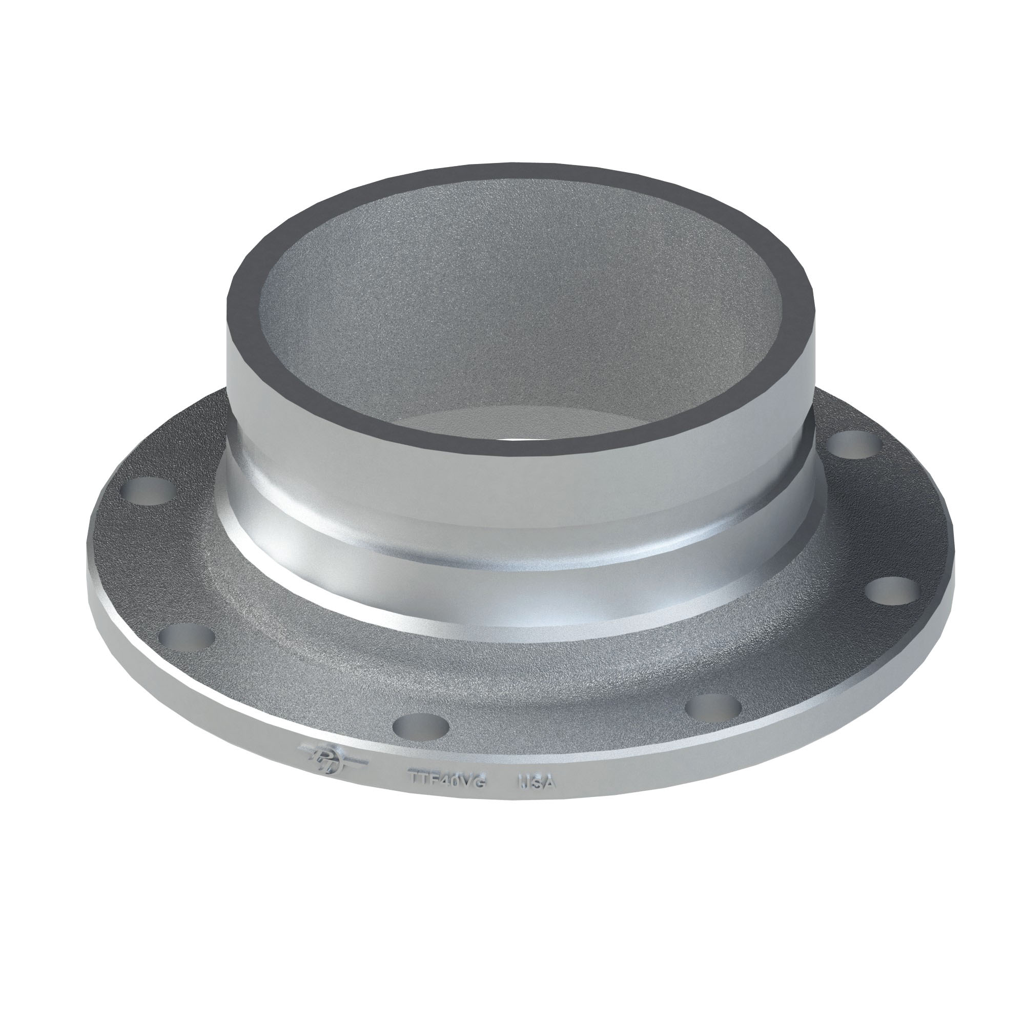 PT Coupling Safety Tank Solutions 605130001 Long Tank Truck Flange, 3 in Grooved x 3 in TTMA Flanged, Aluminum