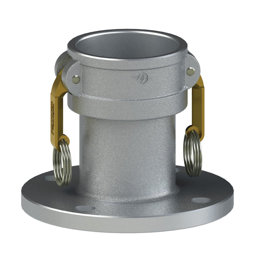 PT Coupling 60546000 Pipe Flange, 6 in Coupler x 6 in Flanged, Aluminum