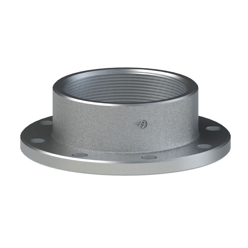 PT Coupling Safety Tank Solutions 60554000 Tank Truck Flange, 4 in FNPT x 4 in TTMA Flanged, Aluminum