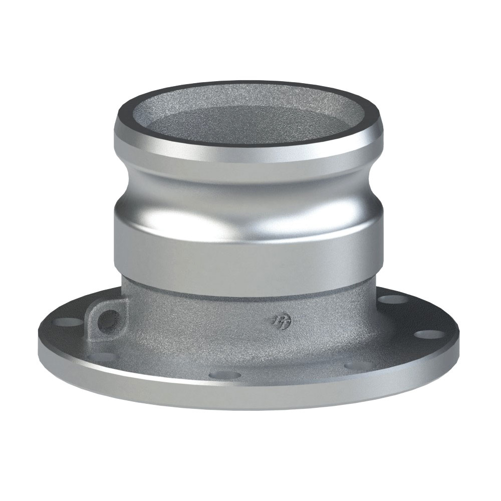 PT Coupling Safety Tank Solutions 60562000 Tank Truck Flange, 2 in Adapter x 2 in TTMA Flanged, Aluminum