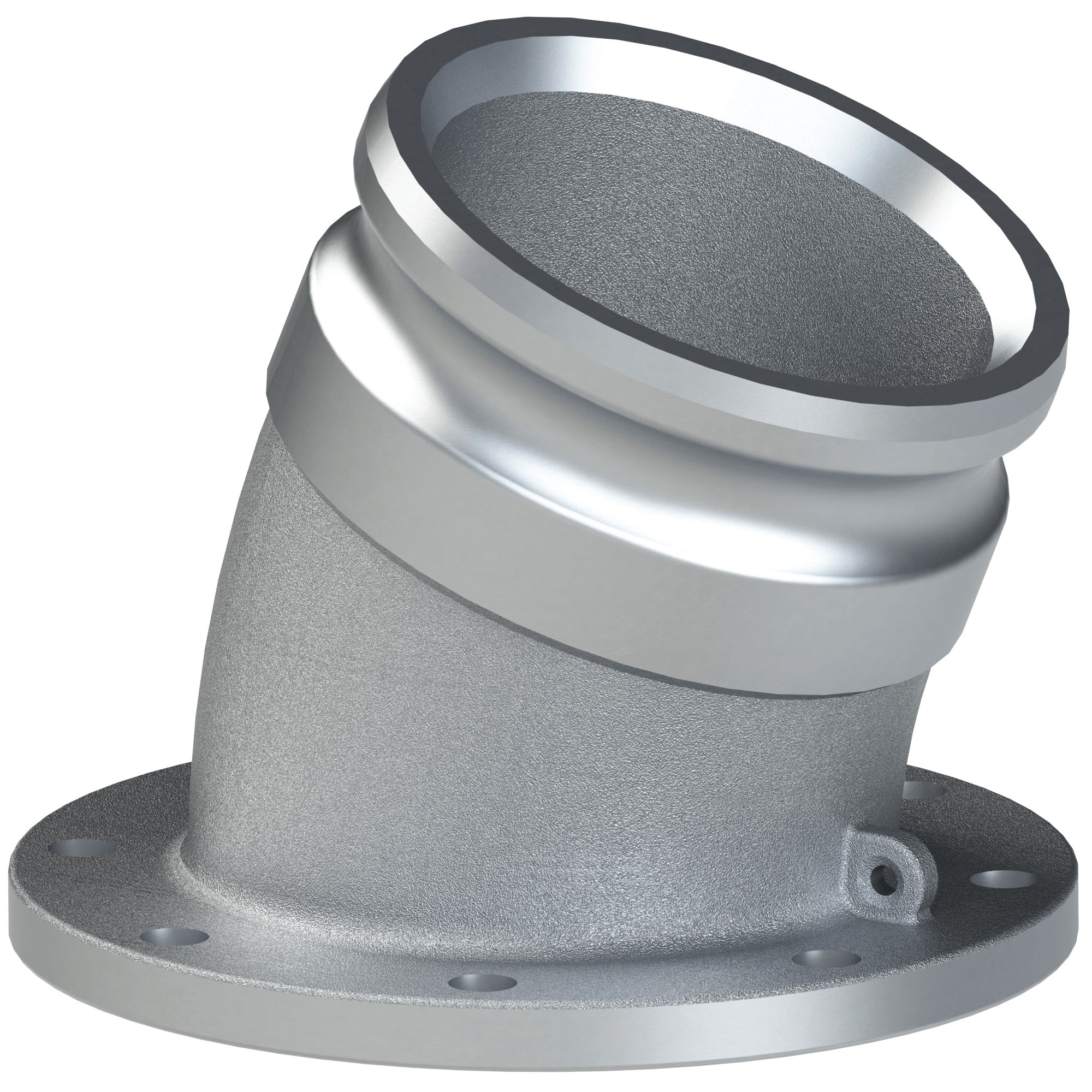 PT Coupling Safety Tank Solutions 6056400022 22.5 deg Tank Truck Flange, 4 in Adapter x 4 in TTMA Flanged