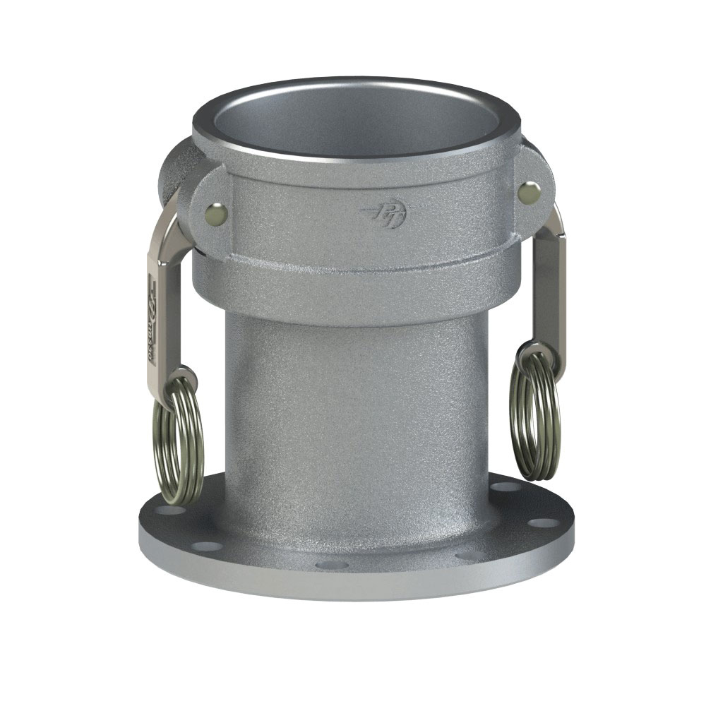 PT Coupling Safety Tank Solutions 60584000 Tank Truck Flange, 4 in Coupler x 4 in TTMA Flanged, Aluminum