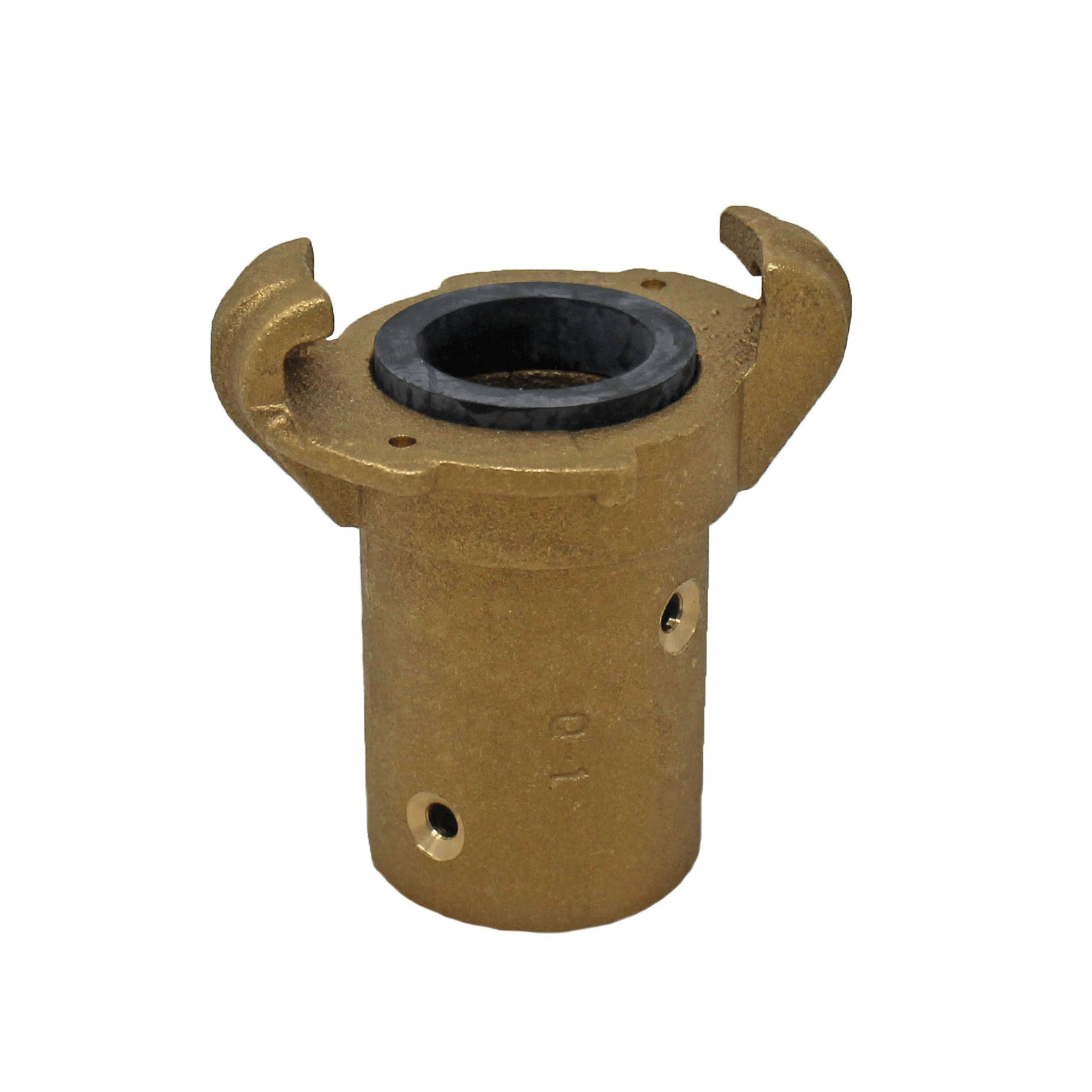 PT Coupling 62901200 Sand Blast Quick Coupling with Screw, 1-1/4 in Coupler x 1-1/4 in Hose, Brass