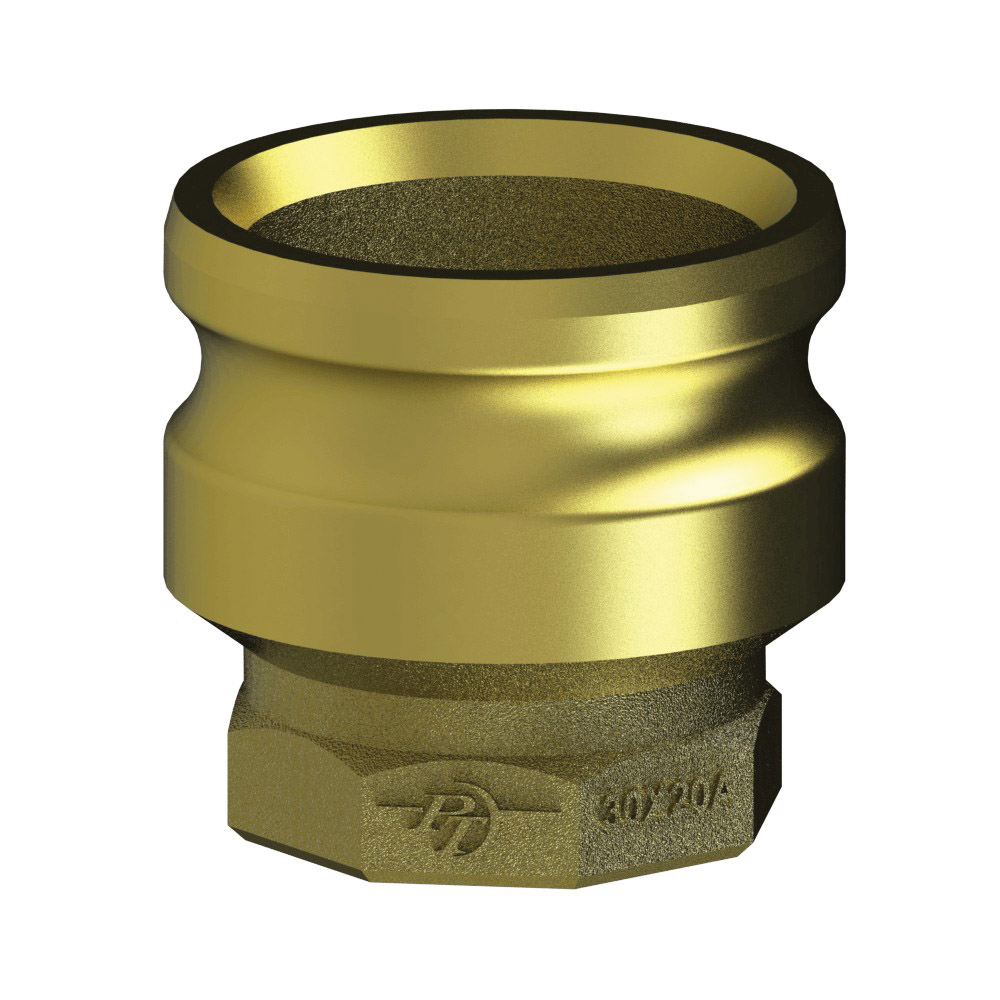 PT Coupling 62143040 Reducer Adapter, 3 in Type A x 4 in FNPT, Brass