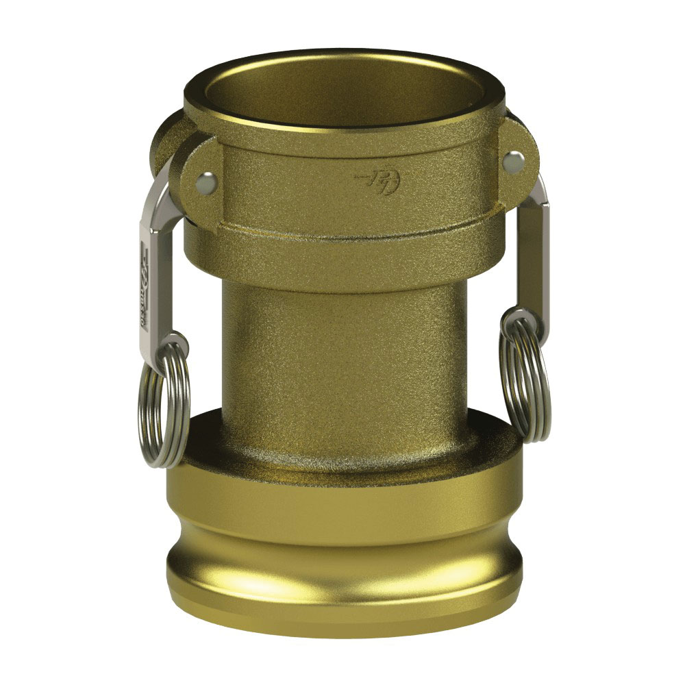 PT Coupling 6226000097 Pressure Safe Short Reducer, 3 in Coupler x 2 in Adapter, Brass