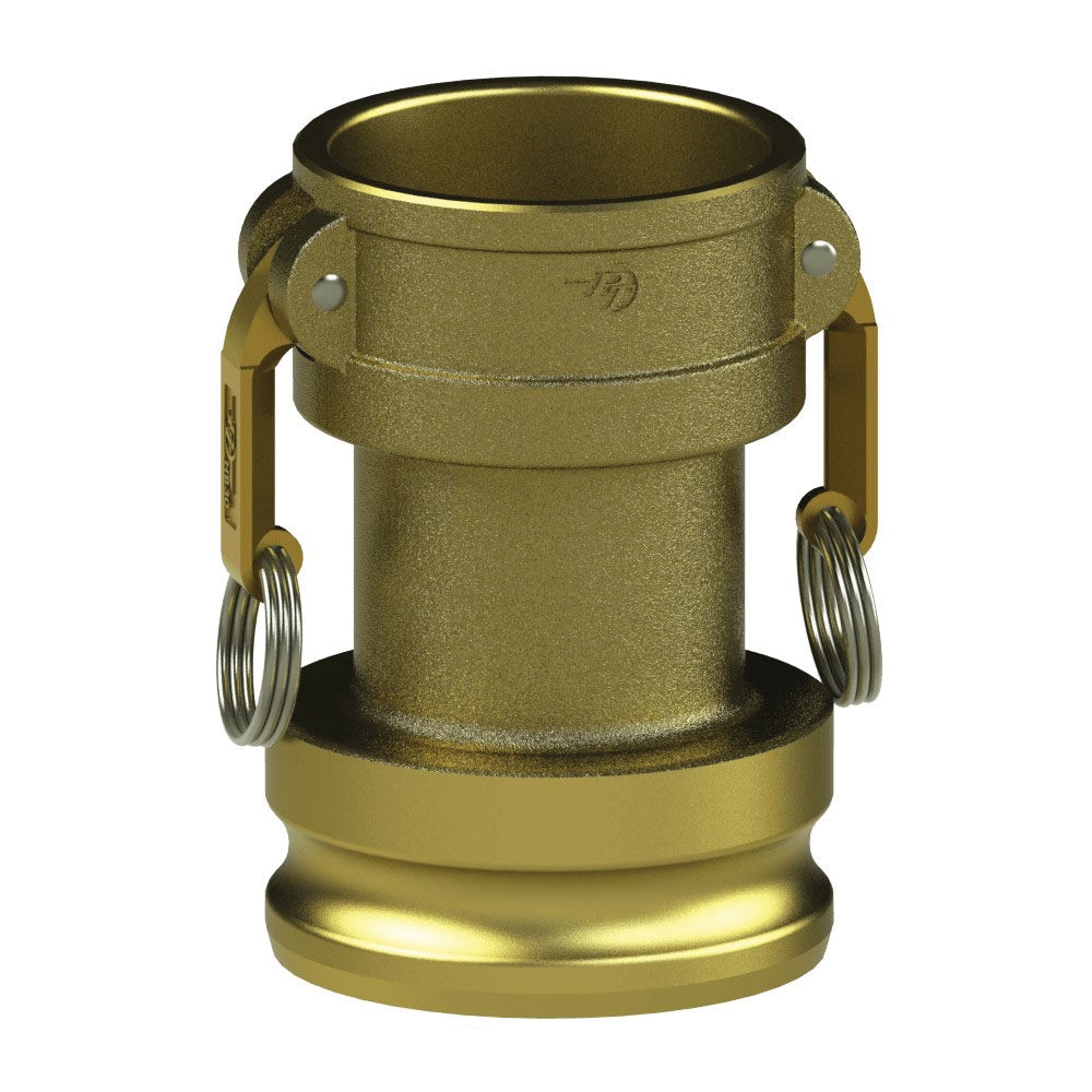 PT Coupling 62262015 Long Reducer, 2 in Coupler x 1-1/2 in Adapter, Brass