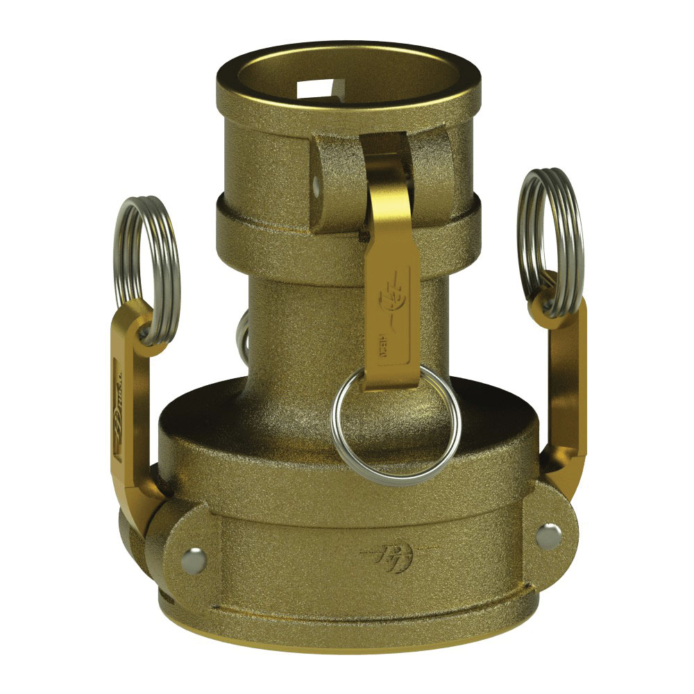 PT Coupling 62274040 Reducer Coupler, 4 in Coupler x 4 in Coupler, Brass